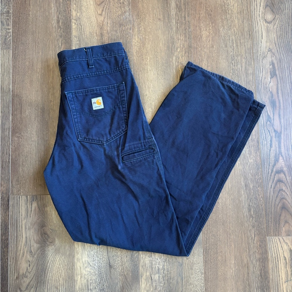 Carhartt FR Navy Blue Work Pants